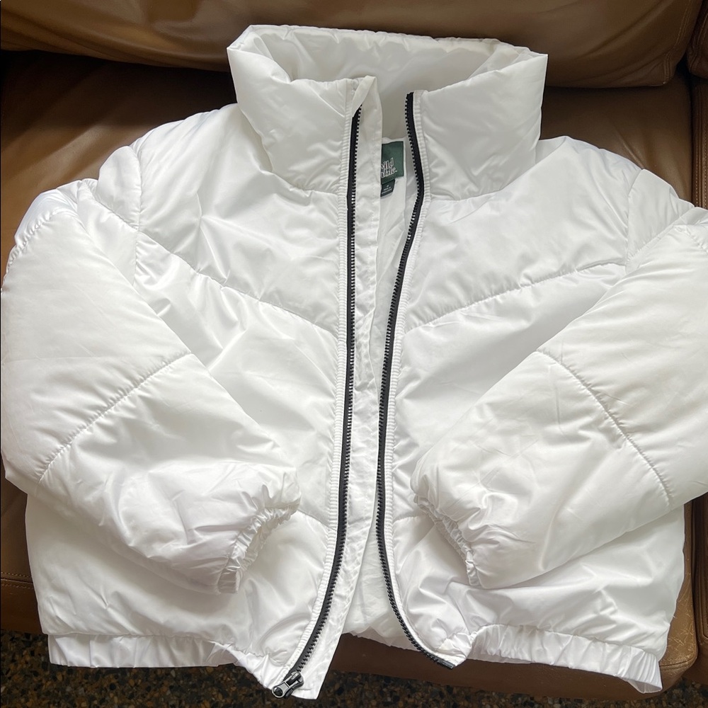 Wild Fable White Puffer Jacket